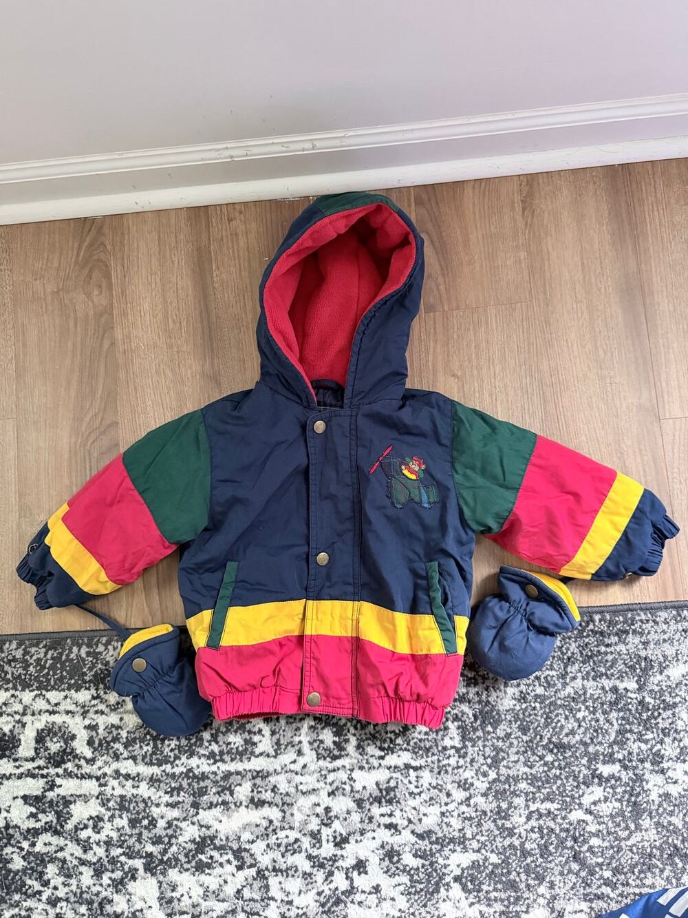 Vintage 90’s Le Petit by Rothschild Snow Jacket Color-block Toddler-Size 24M